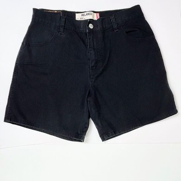 Levi's Pants - Levi's Vintage 550 Relaxed Fit Cotton Black Denim 2K Jean Shorts Stretch sz 10